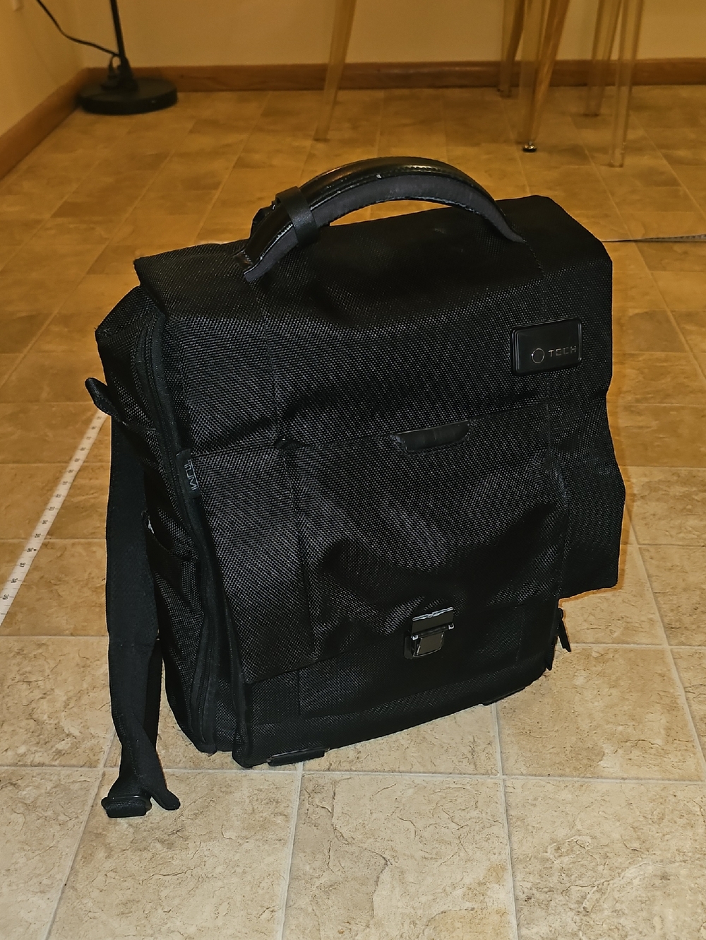 Tumi Black Men's Laptop Briefpack with Top Handle